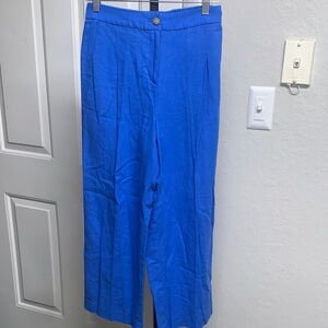 Jcrew linen blend high rise trousers size 4/27